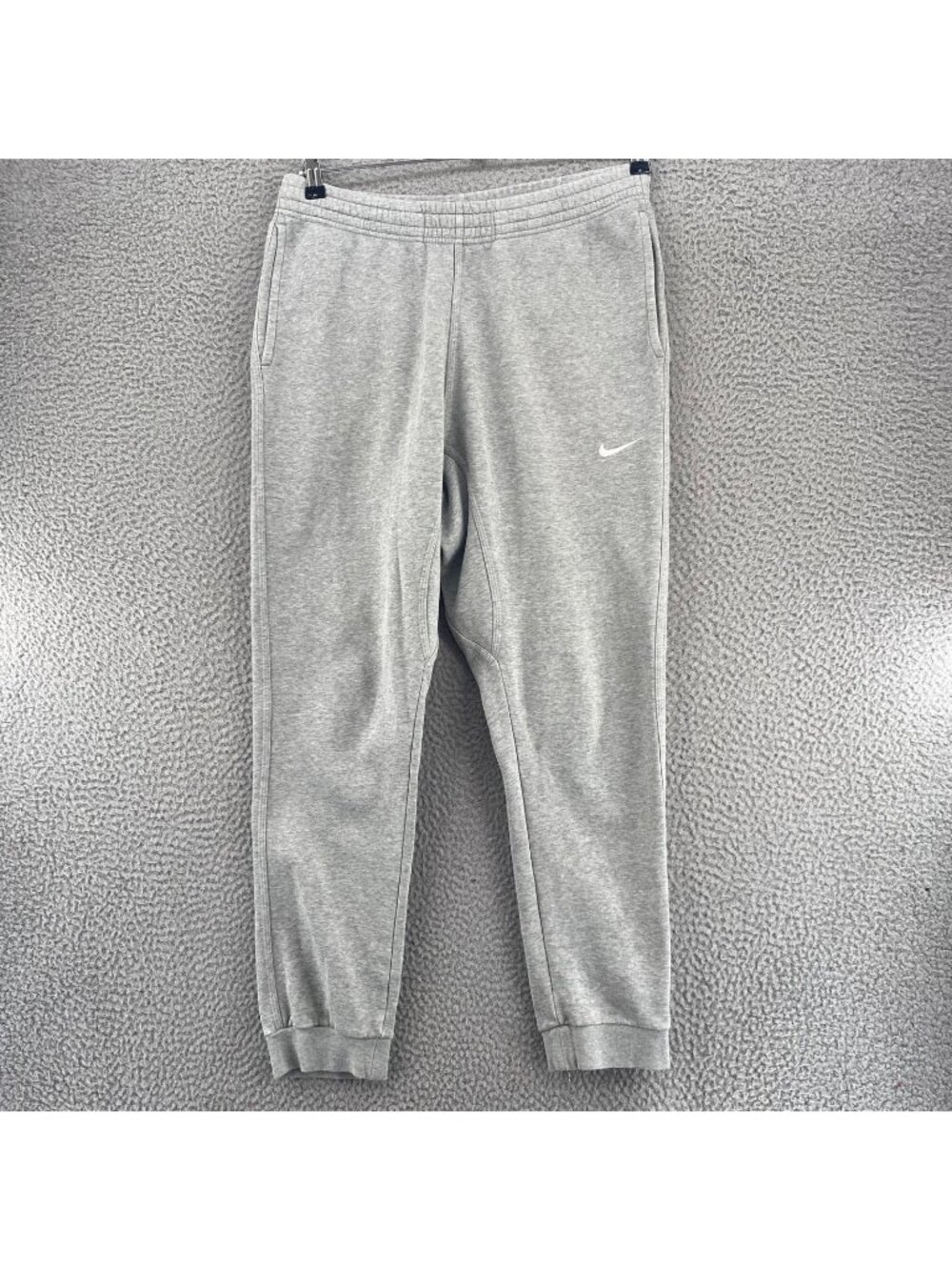 Nike Sweatpants Mens Large Gray Heather Cotton Blend Stretch Knit Pockets Sport